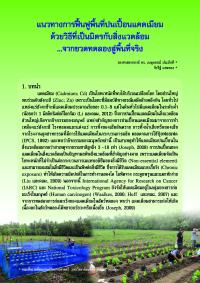 แนวทางการฟื้นฟูพื้นที่ปนเปื้อนแคดเมียมด้วยวิธีที่เป็นมิตรกับสิ่งแวดล้อม...จากขวดทดลองสู่พื้นที่จริง